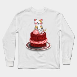 Sweet strawberry cake Long Sleeve T-Shirt